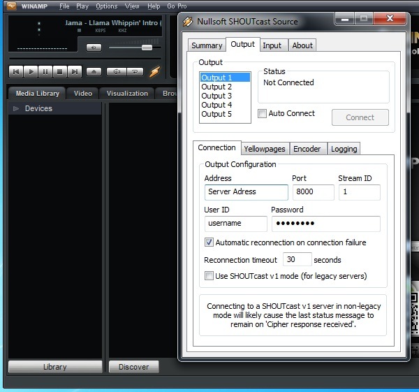 SHOUTcast DSP Plugin SHOUTcast DSP Plugin