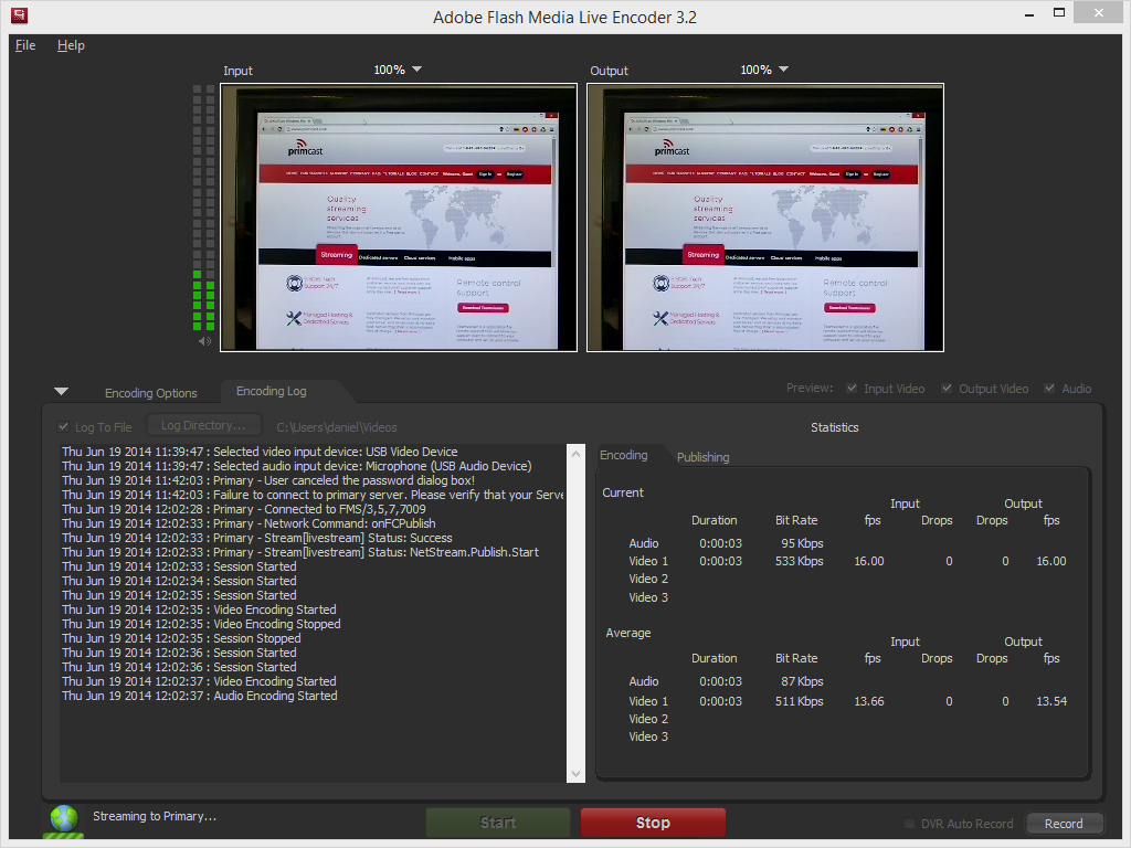 Flash Media Encoder